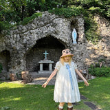 August Unicorn Sugar Doll Silk Cotton Blend A-line Dress