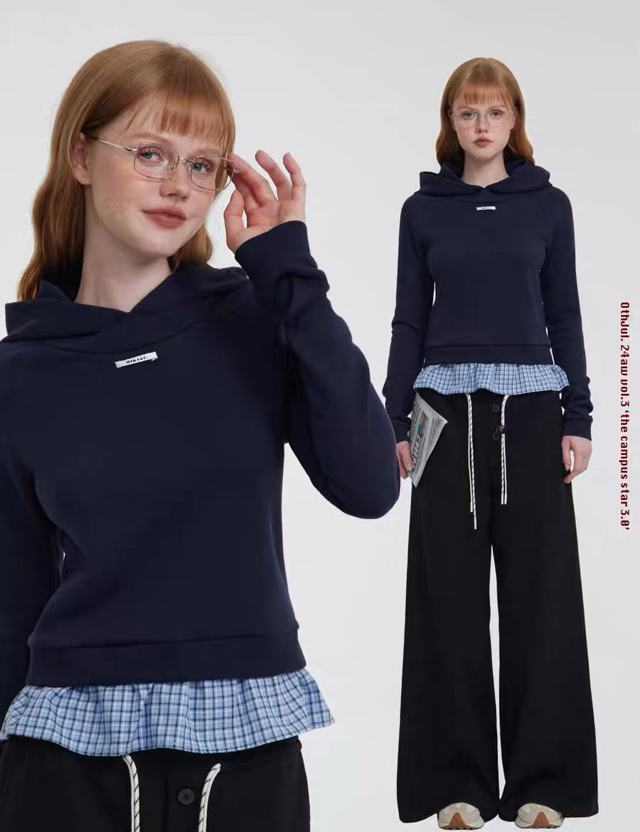 Get trendy with [Customizable] Classic Campus Cutie 2 in 1 Hoodie -  available at Peiliee Shop. Grab yours for $45 today!