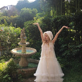 August Unicorn Cloud Ruffle Fairy Dress