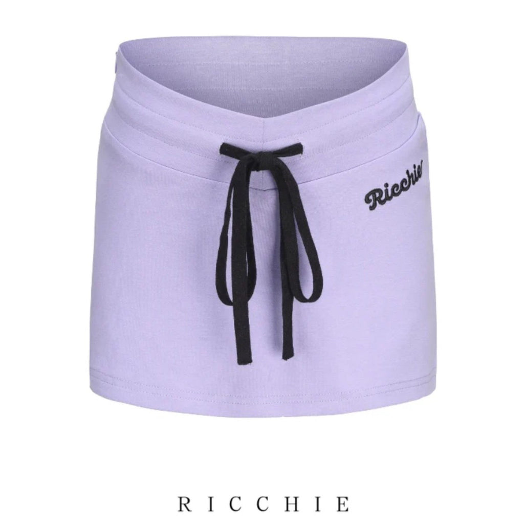 [Ricchie]Retro American Sport Mini Skirt - Premium  from Ricchie - Just $36! Shop now at Peiliee Shop