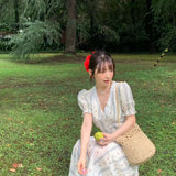 Get trendy with Holiday in south France vintage style floral midi dress - Dresses available at Peiliee Shop. Grab yours for $36.80 today!