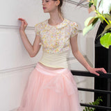 MineBeThyVers Floral Garden cropped Top