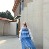 [August Unicorn] Klein Blue Dreamy Outer Dress