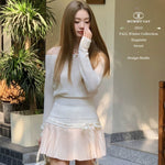 Get trendy with [Mummy Cat] Angel's Descent Pink Maiden Mini Skirt -  available at Peiliee Shop. Grab yours for $42 today!