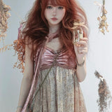 Get trendy with [Rose Island] Fairy Spirit Floral Dress -  available at Peiliee Shop. Grab yours for $55 today!