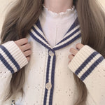 Get trendy with Sailor Girl’s Autumn Knitting Wear Sweater Cardigan - Sweater available at Peiliee Shop. Grab yours for $25.50 today!