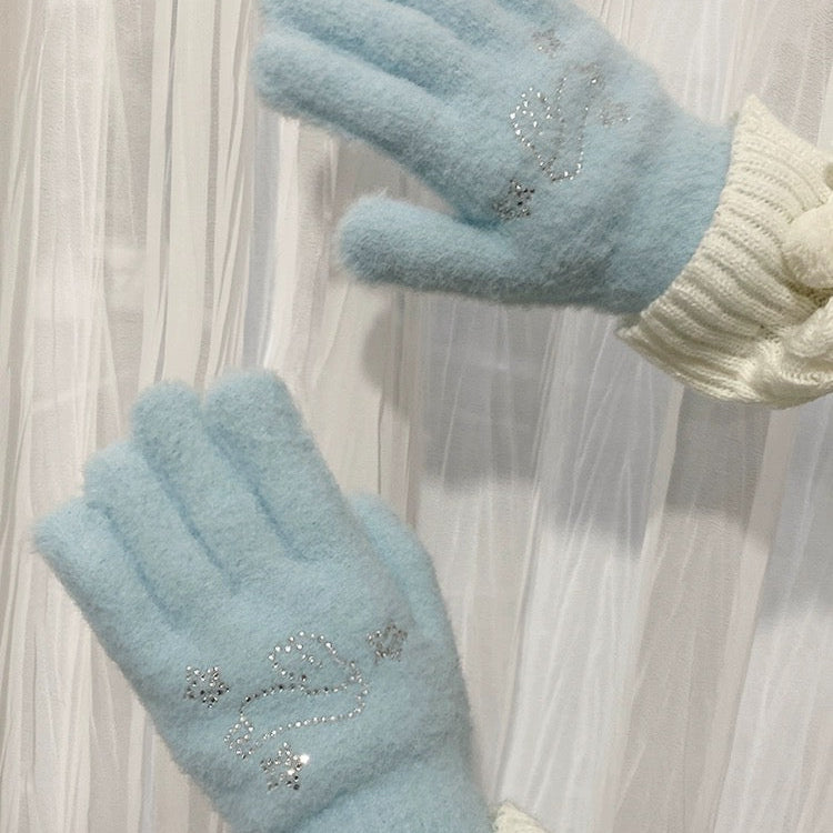 Get trendy with Soft Bunny Wonderland Faux Wool Gloves - Gloves available at Peiliee Shop. Grab yours for $12 today!