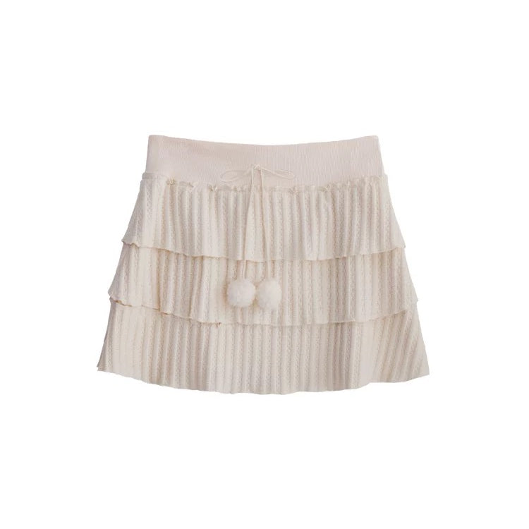 Get trendy with Sic Astra Snow Angel Knitting Mini Skirt - Accessories available at Peiliee Shop. Grab yours for $38 today!