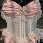 Get trendy with [Tailor Made] Sakura Fairy Lace Corset Top -  available at Peiliee Shop. Grab yours for $62 today!