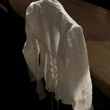 KittenClaw Morning Light Beige Gothic Lace Cross 100% Cotton Top and skirt set