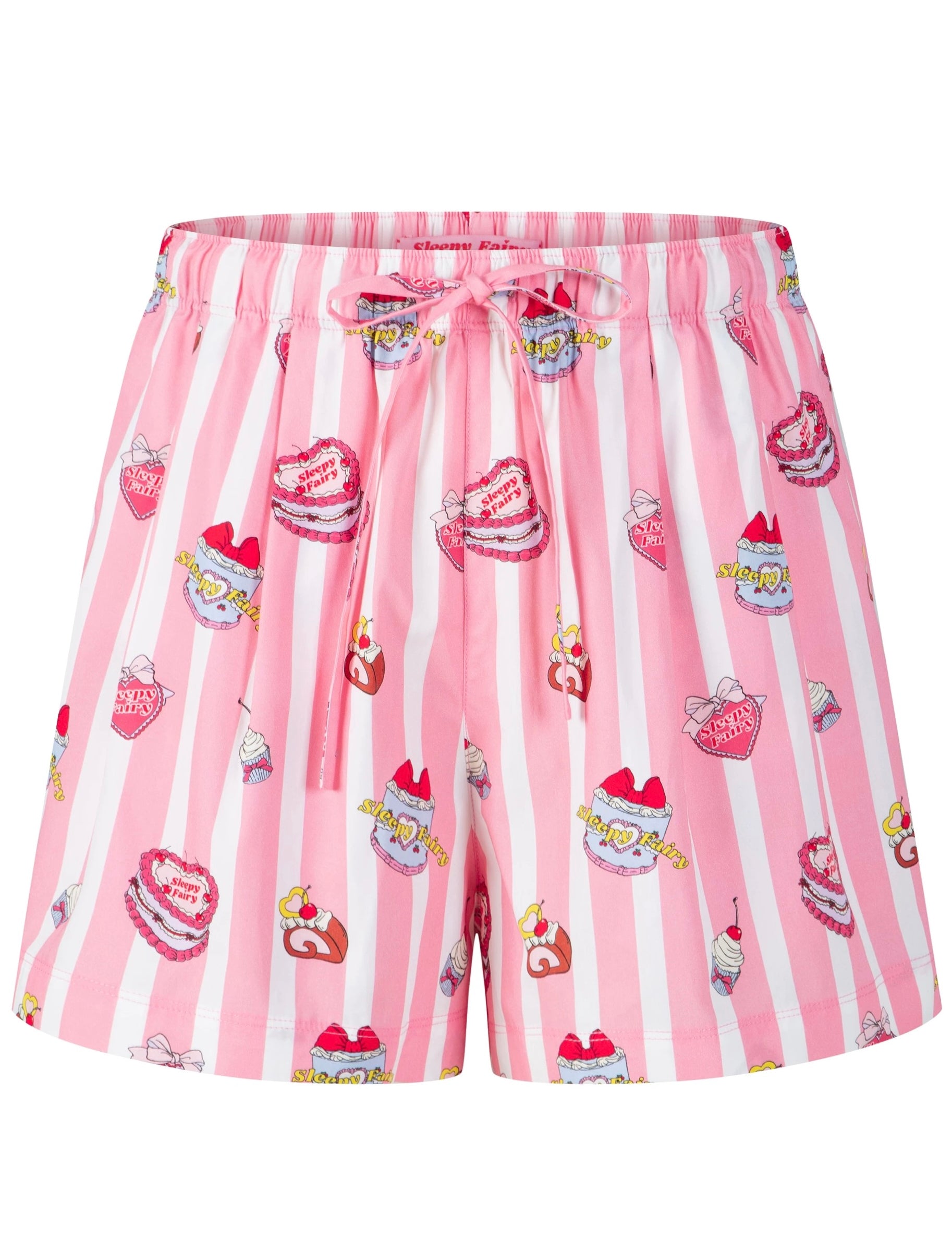 Sleepy Fairy Happy Birthday Pajama Set Short Sleeve & Shorts