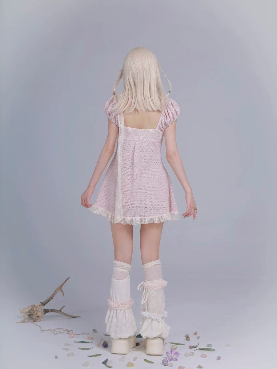 Get trendy with Rose Island AW24 Elf Guardian - Sakura Fairy Mini Dress - Crop Top available at Peiliee Shop. Grab yours for $46 today!