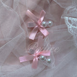Coquette Pearl Ribbon Hairpin