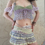 [Mike&Molly] Moon Moss Hand-Knitted Fairy Skirt