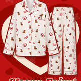 Sleepy Fairy Dachshund Brushed Flannel Pajama Set