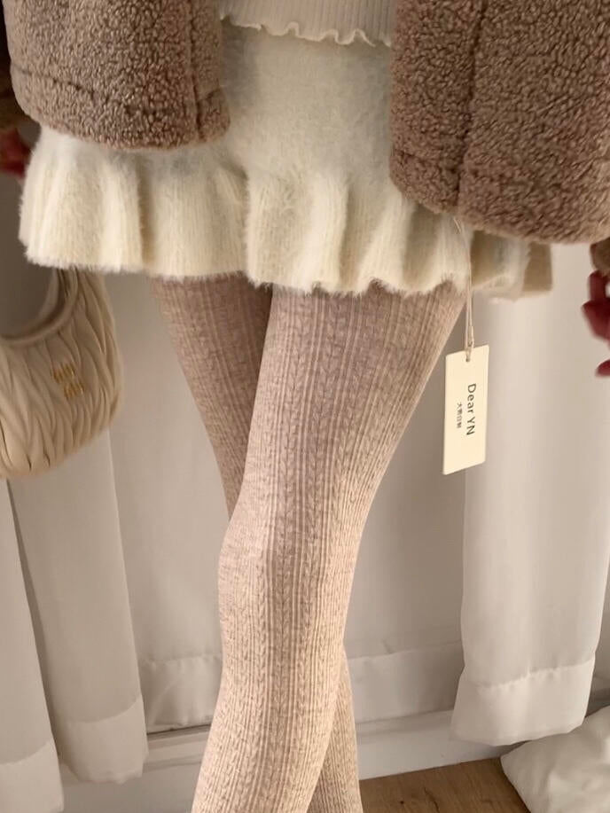 Get trendy with [Winter Must Have] Teddy Dear Knitting Stocking - Socks available at Peiliee Shop. Grab yours for $12 today!