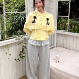MineBeThyVers Kitty Parade Cat Hooded Cape Cardigan Sweater