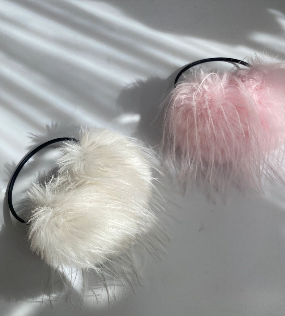 Pink Romance Faux Fur Ear muffs ear warmer - Premium  from TAKOONG - Just $13.80! Shop now at Peiliee Shop