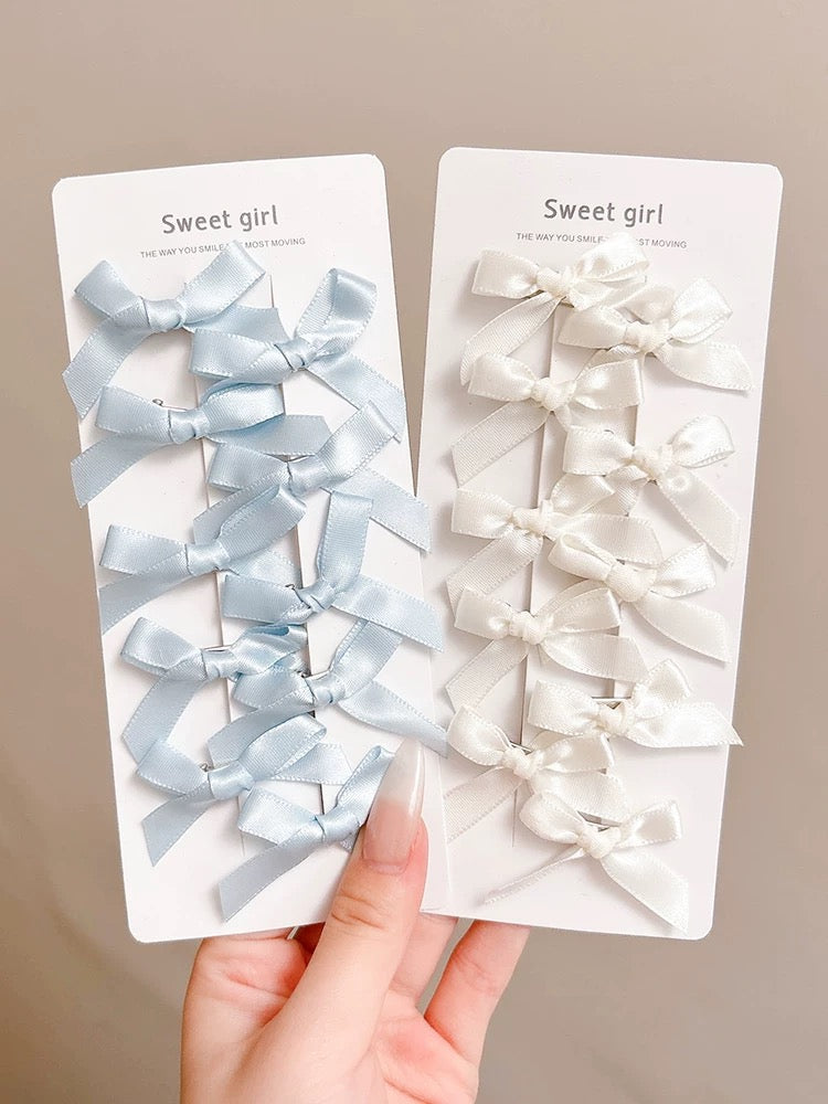 Get trendy with [Set with 10] Baby Blue Ribbon Hairpin - Accessories available at Peiliee Shop. Grab yours for $2.90 today!