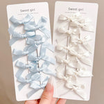 Get trendy with [Set with 10] Baby Blue Ribbon Hairpin - Accessories available at Peiliee Shop. Grab yours for $2.90 today!