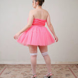 Get trendy with [Curve Beauty]Shy Girl Strapless Puffy Mini Skirt Set -  available at Peiliee Shop. Grab yours for $37 today!