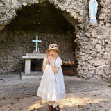 August Unicorn Sugar Doll Silk Cotton Blend A-line Dress