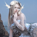 [Blood Supply] Silver Song Of Siren - Jellyfish Corset Mini Dress