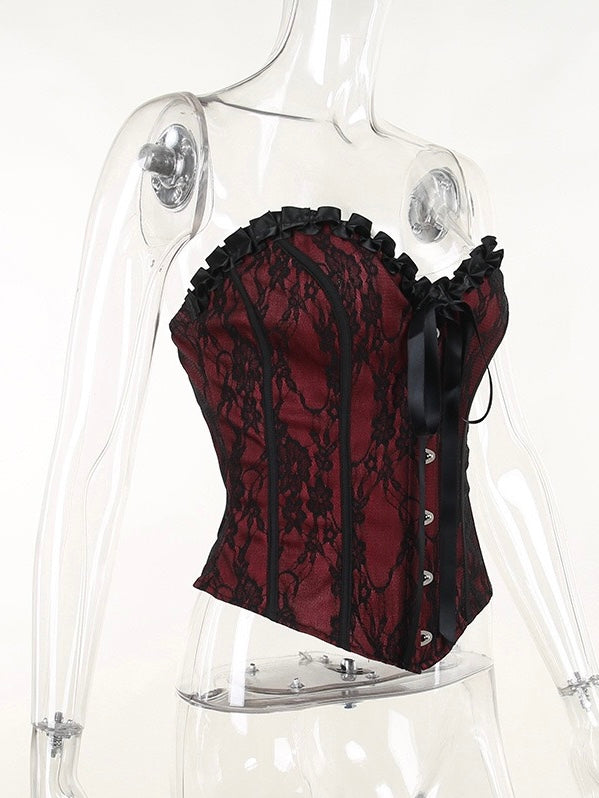 Get trendy with The Classic Gothic Corset Top -  available at Peiliee Shop. Grab yours for $23 today!