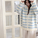 Get trendy with Pastel Cloud Knitting Hoodie Cardigan - Sweater available at Peiliee Shop. Grab yours for $39.90 today!