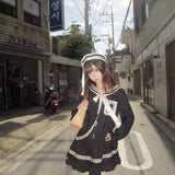 Pacific Position Mid Night Sailor Dress