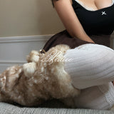 Cottage Deer Faux Fur leg warmer