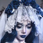 Get trendy with [Blood Supply] Corpse Bride Gothic Rose Veil and Gloves - Crop Top available at Peiliee Shop. Grab yours for $18 today!