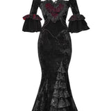 Blood Supply Christmas At Vampire Castle Maxi Dress Gown