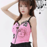 [Evil tooth] Gothic Veil Tiered Mini Lace Skirt