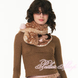 Peiliee Ribbon Deer Short Scarf