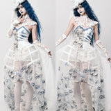 Get trendy with [Blood Supply] Corpse Bride Cape With Spine Outer Skirt - Accessories available at Peiliee Shop. Grab yours for $79.90 today!