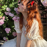 August Unicorn Moon Veil Silk Cotton Dress