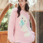 Get trendy with [KV72] Kitty Enchantment Bow Sweater -  available at Peiliee Shop. Grab yours for $58 today!