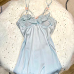 Get trendy with Blue Cream Soft  Lingerie Dress -  available at Peiliee Shop. Grab yours for $18 today!