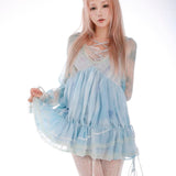 Rose Island Letter from the Moon Long sleeves Jellyfish Dress