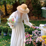 [Tailor Made] Morning Dew Handmade Cotton Bridal Maxi Dress