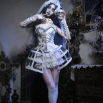 Get trendy with [Blood Supply] Corpse Bride 2024 Halloween Costume Gothic Corset Top with petticoats - Crop Top available at Peiliee Shop. Grab yours for $49.90 today!