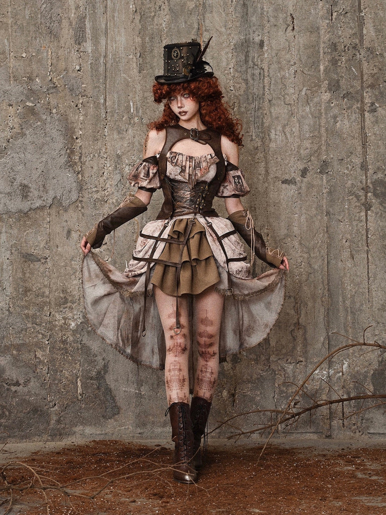 Get trendy with [Blood Supply] Dragon Era steampunk PU corset belt - Crop Top available at Peiliee Shop. Grab yours for $38 today!