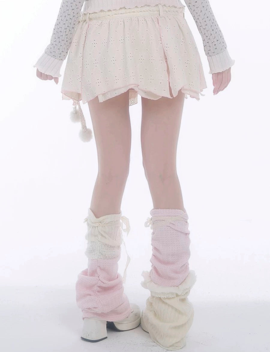 Get trendy with [Rose Island] Soft Cotton Dream Leg Warmer -  available at Peiliee Shop. Grab yours for $25 today!