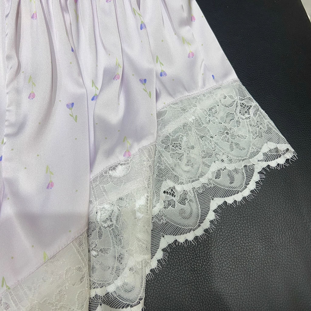 Tulip Fairy Floral Lavender Purple Sleepwear Set - Premium  from Basic - Just $18.80! Shop now at Peiliee Shop