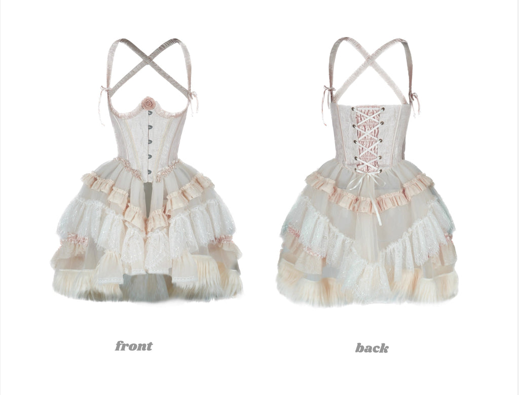 Get trendy with [Pre-order last batch] Transformed Butterfly Corset Dress Set -  available at Peiliee Shop. Grab yours for $30 today!