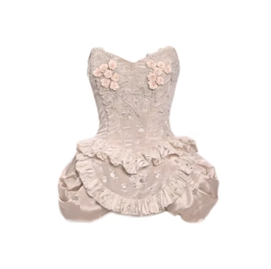 Get trendy with [Blood Supply] The Damaged Ballerina Dream Ballerina-inspired Camisole with Delicate Bow Embellishments - Clothing available at Peiliee Shop. Grab yours for $55 today!