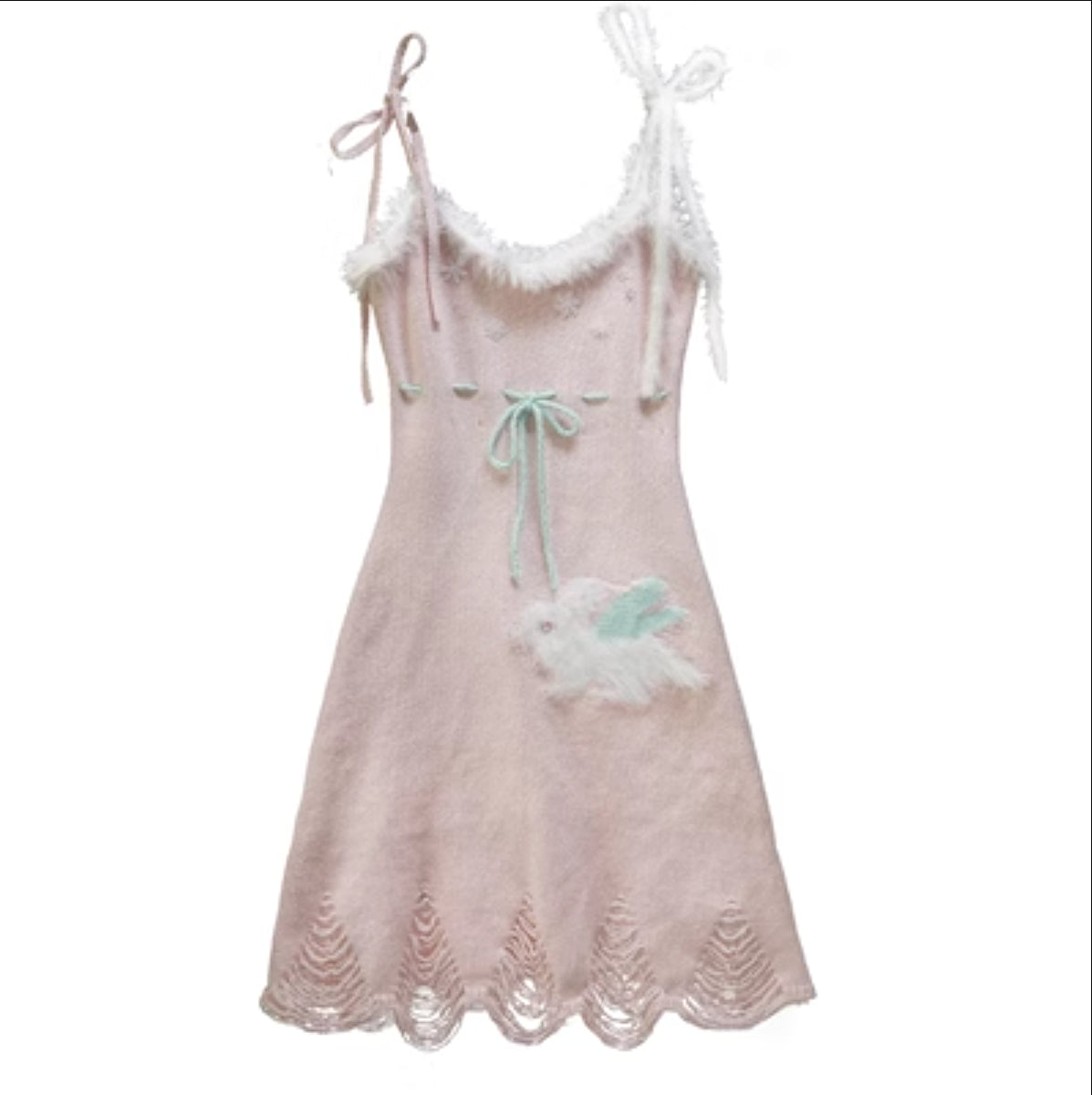 Get trendy with [Rose Island] Bunny Elf Knitted Dress -  available at Peiliee Shop. Grab yours for $71 today!