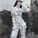 Get trendy with [Blood Supply] Madhouse Distressed Fishbone Waist Belt - Apparel & Accessories available at Peiliee Shop. Grab yours for $38.90 today!