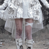 Get trendy with [Blood Supply] Madhouse Distressed Dress Set - Dresses available at Peiliee Shop. Grab yours for $49 today!